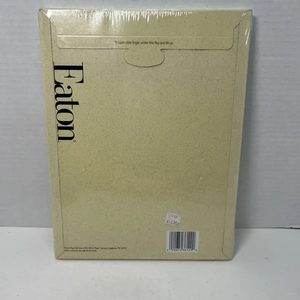 Eaton Private Stock Business Stationary 24lb 8.5x11 Natural Fleck 80 Sheets